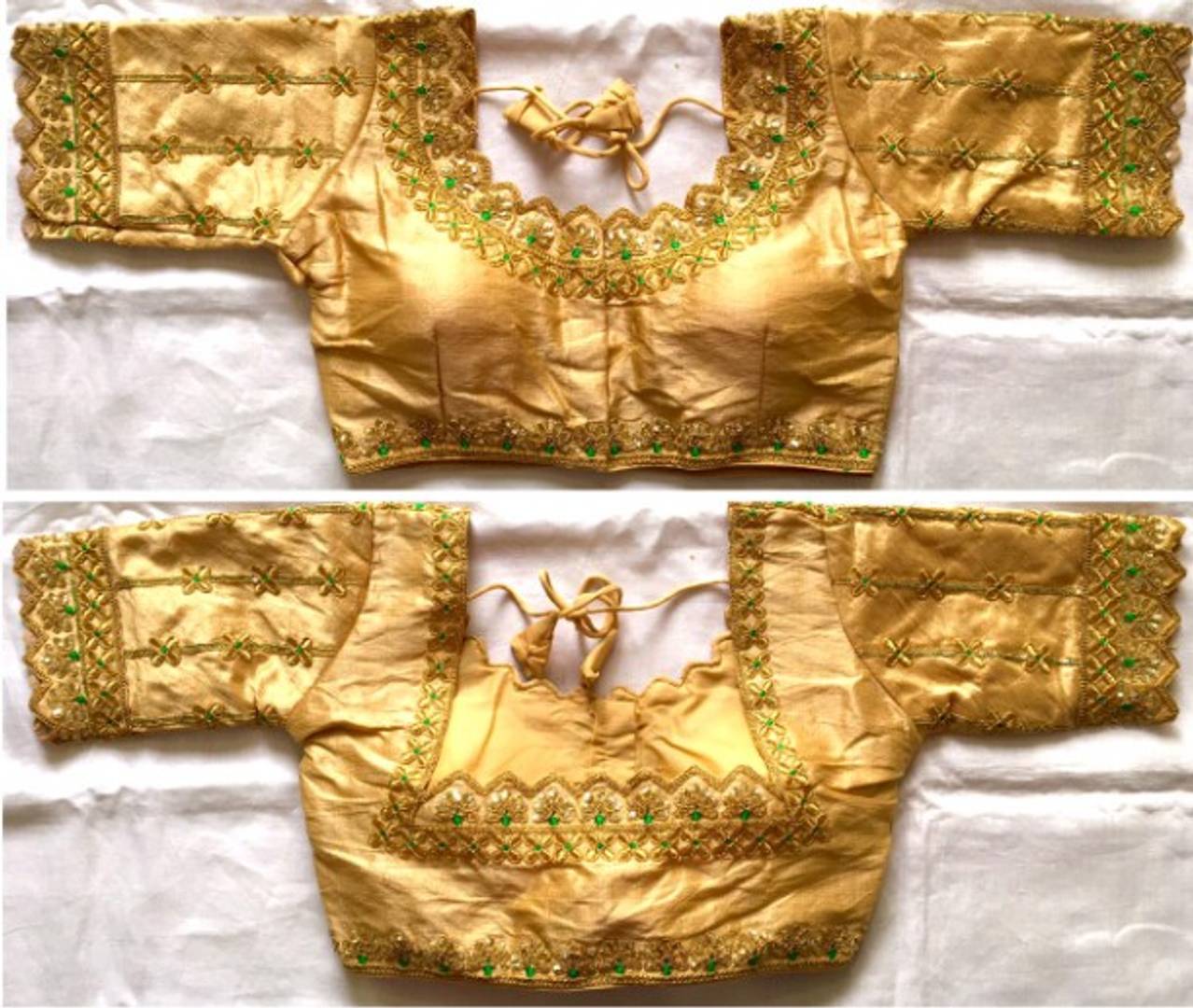 Latest Beautiful Silk Blend Zari Stitched Blouse